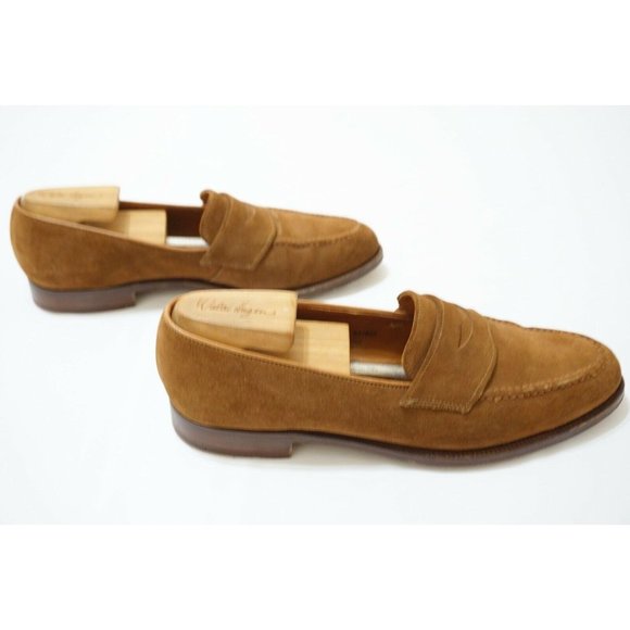 Cordings Piccadilly Benchmade Suede Penny Loafer - Picture 2 of 8